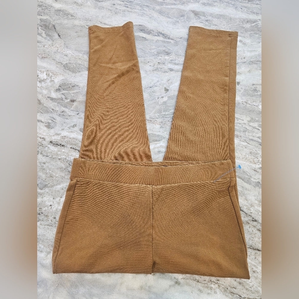 Harvé Benard Camel Knit Pull-On Pants Women’s Size Small Stretch Trousers